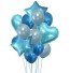 Sada balónikov - 14 ks modrá