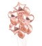 Sada balónků - 14 ks tmavě růžová