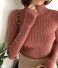 Salopetă tricotată pentru femei A58 cărămizii