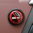 Samolepka do auta zákaz kouření černá