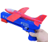 Samolot strzelecki z pistoletem Samolot piankowy z wyrzutnią Plastikowy pistolet dla dzieci Zabawka do zabawy na świeżym powietrzu dla dzieci 34 cm niebieski
