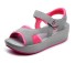 Sandale cu curele din velcro pentru femei roz