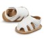 Sandale din piele pentru copii alb