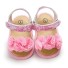 Sandale fete cu flori A332 roz