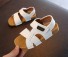 Sandale matlasate pentru copii alb