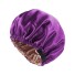 Saténová čepice na spaní fialová