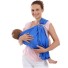 Šatka na nosenie detí s krúžkami J2976 modrá