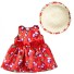 Šaty a klobúčik pre bábiku A454 1