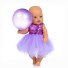 Šaty pre bábiku s flitrami fialová