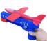 Schießflugzeug mit Pistole, Schaumstoffflugzeug mit Werfer, Kunststoffpistole für Kinder, Outdoor-Spielzeug für Kinder, 34 cm blau