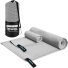 Schnell trocknendes Sporthandtuch, Fitnessstudio-Handtuch, schnell trocknendes Strandtuch, 40 x 80 cm grau