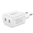 Schnellladeadapter 40 W 2x USB-C-Anschluss weiß