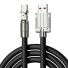 Schnellladekabel mit drehbarem USB-C-Stecker 120 W 6 A 1,5 m schwarz