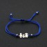 Schnurarmband-Familie blau