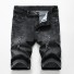 Schwarze Jeansshorts für Herren 1