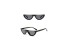 Seksowne okulary przeciwsłoneczne damskie J3121 czarny