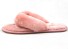 Selbstgemachte Plüsch-Flip-Flops für Damen hellrosa