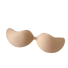 Selbstklebender Klebe-BH, unsichtbarer Push-Up-BH, wiederverwendbarer Klebe-BH beige