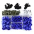 Set complet de șuruburi pentru Kawasaki albastru