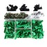 Set complet de șuruburi pentru Kawasaki verde