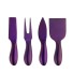 Set cuțite pentru brânză 4 buc C296 violet închis