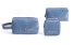 Set dámskych kozmetických tašiek 3 ks T591 modrá