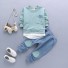 Set für Jungen – Sweatshirt und Jogginghose J1946 türkis