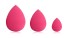 Set Kosmetikschwämme für Make-up - 3-tlg rosa