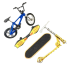 Set mini skateboard, bicykel a kolobežka modrá