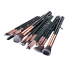 Set mit 15 Make-up-Pinseln schwarz