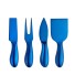 Set mit 4 Käsemessern C296 blau