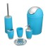 Set mit 6 Badezimmeraccessoires blau