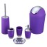 Set mit 6 Badezimmeraccessoires lila