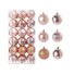 Set Weihnachtsdekoration 36 Stück 3 cm rose gold