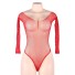 Sexy Mesh-Body für Damen B800 rot