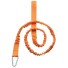 Sicherheitsseil mit Paddelkarabiner orange