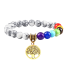 Sieben-Chakra-Armband golden