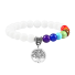 Sieben-Chakra-Armband Z257 silbern