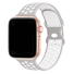 Silikonarmband für Apple Watch 38 mm / 40 mm / 41 mm ML hellgrau