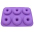 Silikonová forma na donuty fialová