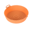 Silikónová guľatá forma do teplovzdušnej fritézy 22 cm oranžová
