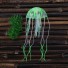 Silikonová medúza do akvária zelená