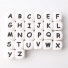 Silikónové korálky abeceda - 100 ks mix