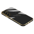 Silikónový kryt so zlatým okrajom na Samsung Galaxy S23 čierna