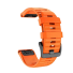 Silikonový řemínek Garmin Fenix 7S 20 mm oranžová