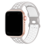 Silikonový řemínek pro Apple Watch 38 mm / 40 mm / 41 mm M-L světle šedá