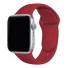 Silikonový řemínek pro Apple Watch 42 mm / 44 mm / 45 mm velikost M-L tmavě červená