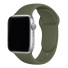Silikonový řemínek pro Apple Watch 42 mm / 44 mm / 45 mm velikost S-M olivová