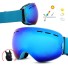 Skibrille blau