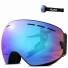 Skibrille mit Spiegeleffekt, UV400, Skifahren, Snowboardbrille für Damen und Herren, Antibeschlag-Helm, Skibrille 13